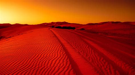 950971 4k Orange Landscape Road Red Sand Nature Dunes Desert