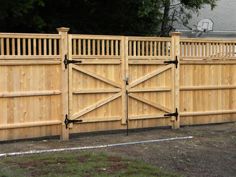 Double Drive Gate Fence Gate Design Wood Fence Design Wood Fence Gates