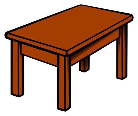 Clipart Table Coloured