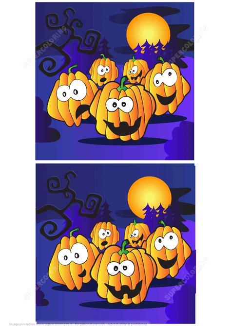 Find 10 Differences Between The Two Images With Halloween