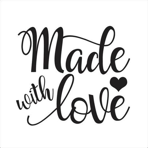 Made With Love SVG File | Etsy