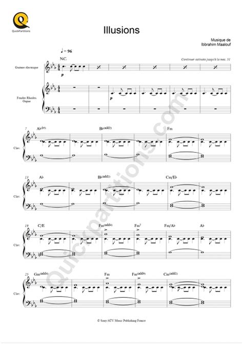 Illusions Partition Full Score From Ibrahim Maalouf