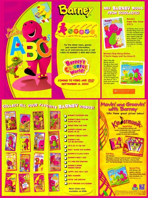 Barney Now I Know My Abcs Product Pamphlet By Bestbarneyfan On Deviantart