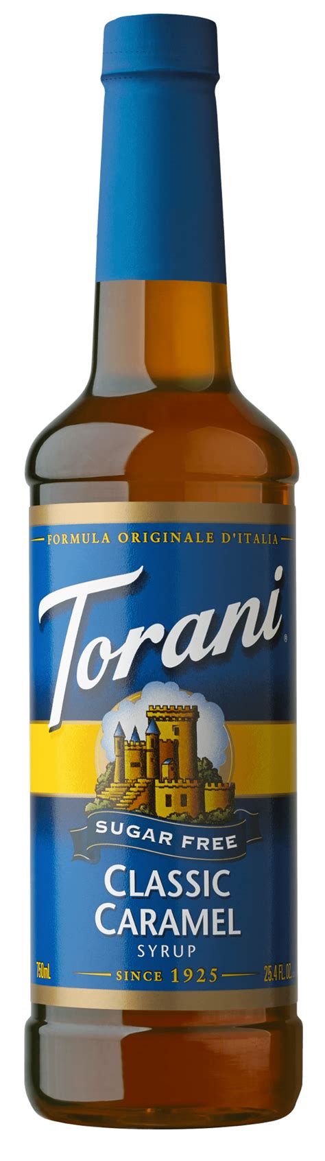 Torani Sugar Free Classic Caramel Syrup Coffee Flavoring Drink Mix