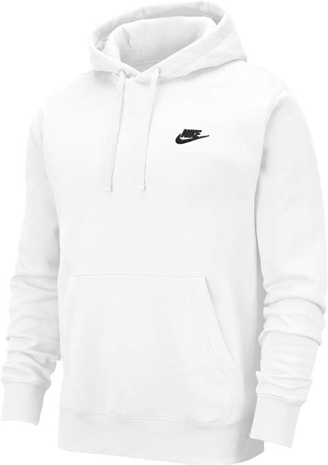 Nike Sportswear Club Fleece Hoodie In Whitewhiteblack White For Men