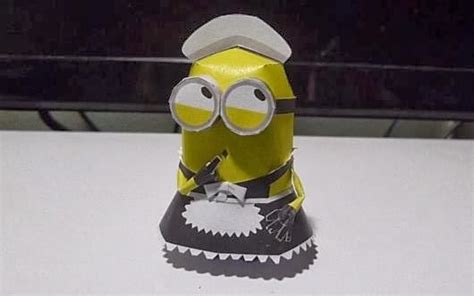 Papermau Despicable Me Minion Maid Paper Toy By Black Fold Workshop