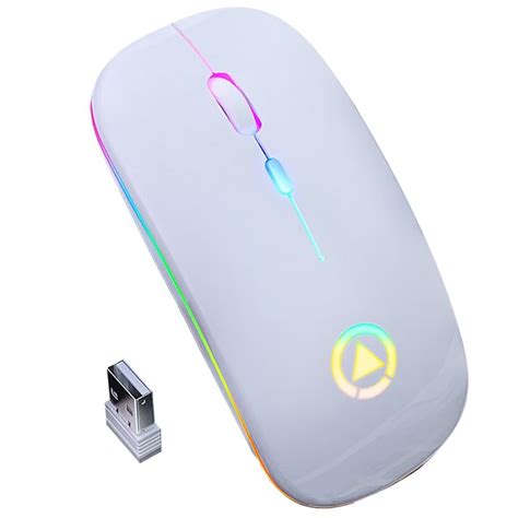 Blsyetec Wireless Silent Gaming Mouse Rechargeable Usb Mouse With 7