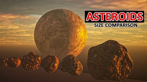 Asteroids Size Comparison 2023 Youtube