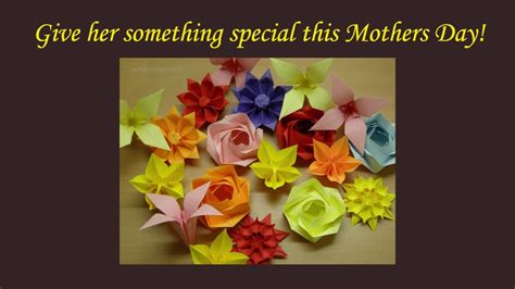 Mothers Day Ideas Flower Making Origami Flowers Youtube