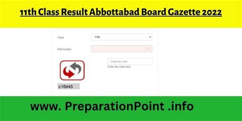 11th Class Result Abbottabad Board Gazette 2022 Inter Hssc 1