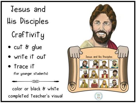 Jesus And His Disciples Craftivity Bible Fun For Kids