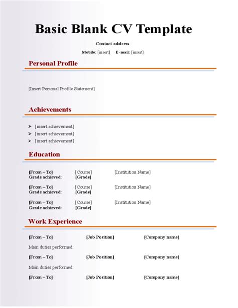Create job winning resumes using our professional resume examples detailed resume writing guide for each.these 530+ resume samples will help you unleash the full potential of your career. Resume Fill Out Form - Resume Sample