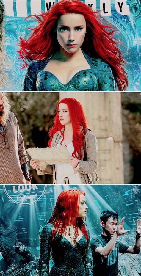 New Official Photos Of Amber Heard As Mera In ‘aquaman 2018 With