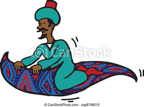 Magic Carpet Ride Arabian Prince On Flying Carpet Canstock