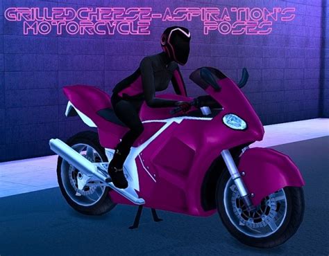 Motorcycle Pose Pack Sims 4 Poses