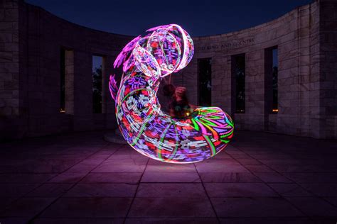 How To Create Beautiful Light Painting Images With An Illuminated Hoop