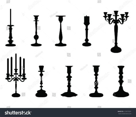 Collection Of Candlesticks Vector 127675331 Shutterstock