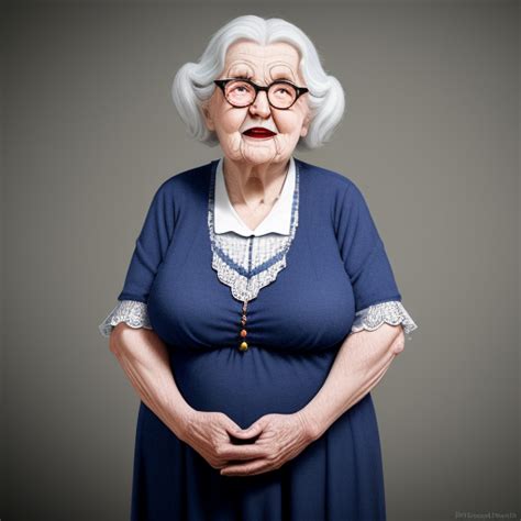 Ai Image Modifier Granny Showing Her Big Hips