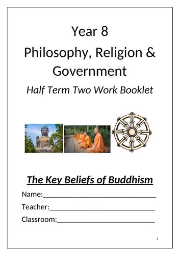 Ks3 Re Buddhist Beliefs 7 Lessons With Booklet Ppts Sow And Ko