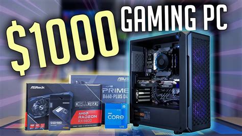 Best 1000 Gaming Pc Build Guide 2022 Youtube