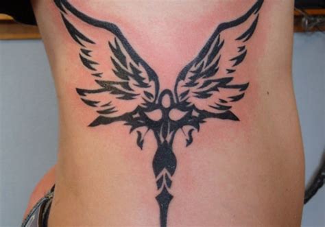18 Stunning Tribal Angel Tattoos