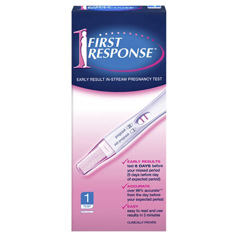 1 First Response Pregnancy Test First Response Early Result Pregnancy Test 2 Pack Packaging