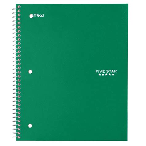 Mead Five Star Notebook - 1 Subject - Office Supplies - Paper ...