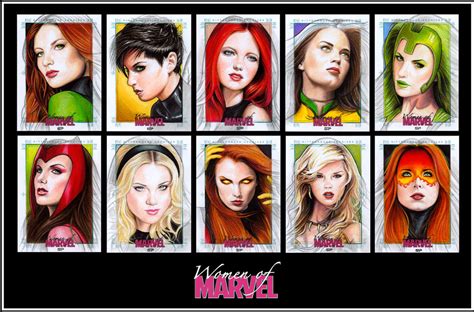 Women Of Marvel Series Ii B By S Von P On Deviantart