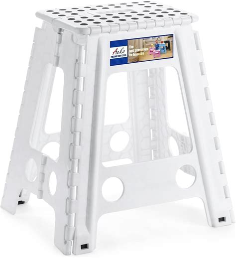 House Day 18 Inch Tall Folding Step Stool For Adult Large Heavy Duty