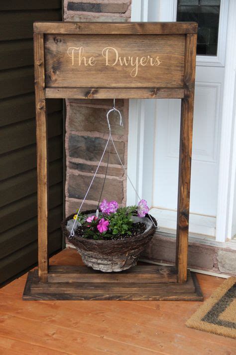 Free Diy Tutorial To Build A Wooden Hanging Plant Stand Hanging Plant