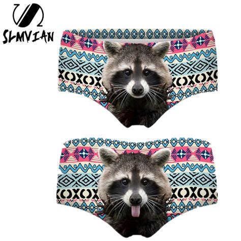 Slmvian Free Shipping Top Quality New Brand 3d Cats Panties Printing