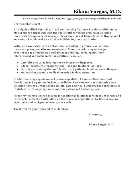 Want to land a job as a medical doctor? Professional Doctor Cover Letter Examples | MyPerfectResume