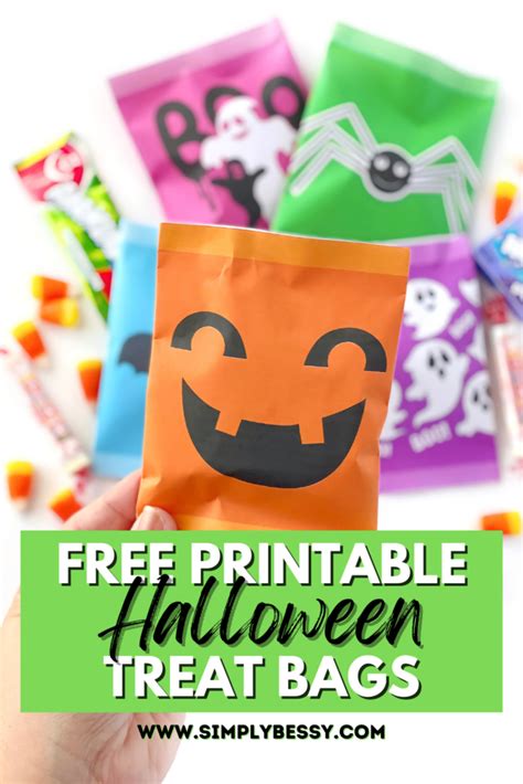 Make Your Own Spooky Cute Free Printable Halloween Treat Bags