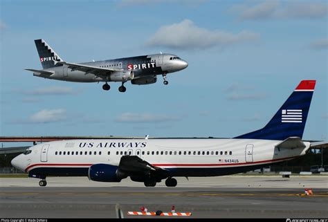 N434us Us Airways Boeing 737 4b7 Photo By Wade Denero Id 061550