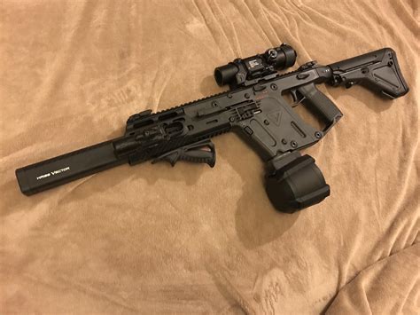 My Krytac Vector Again With Real Steel Accessories Rairsoft