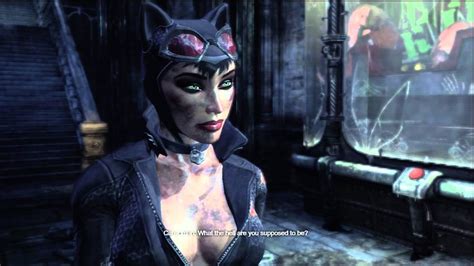 Batman Arkham City Catwoman Talks To The Penguin Youtube