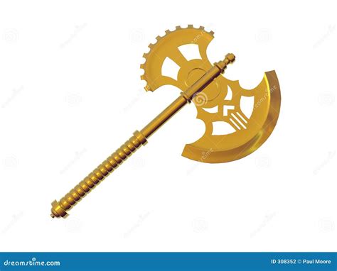 Solid Gold Axe Stock Photography Image 308352