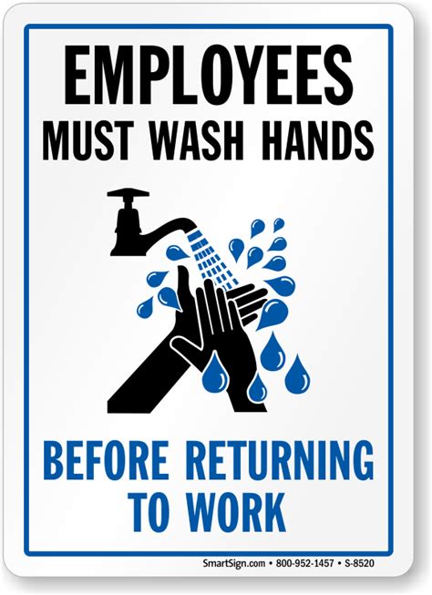 Free Printable Employees Must Wash Hands Sign Printable Templates