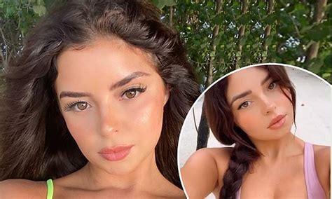 Demi Rose Puts On A Very Busty Display In A Plunging Neon Green Bikini Daily Mail Online