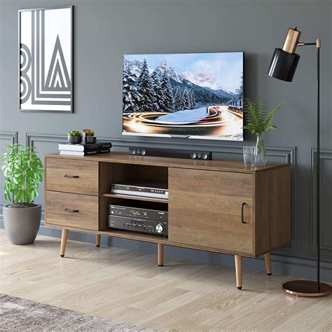 Tv Console Cabinet Wood Image To U