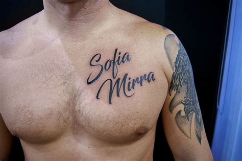 Chest Tattoos With Names All About Tattoos