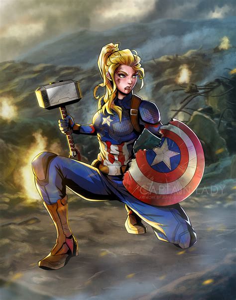 Artstation Lady Captain America