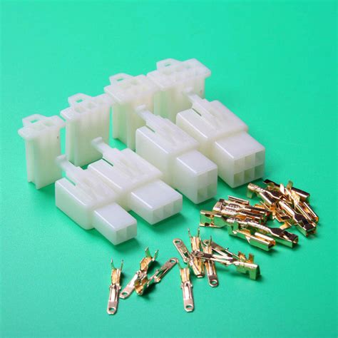 2 Pin 346 Pin Way 28mm Mini Electrical Wire Connector Plug Amp 40set