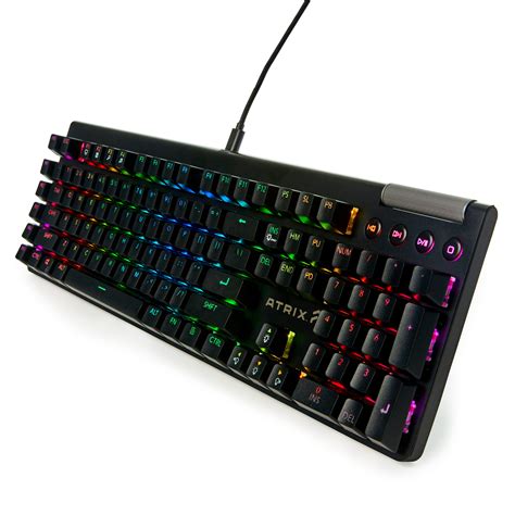 Atrix Guild Black Switch Wired Optical Keyboard With Rgb