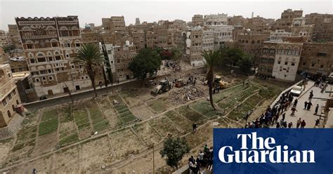 Devastation In Yemen Historic District Of Sanaa Before