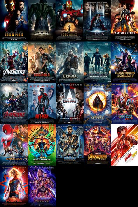 The best the mcu has to offer. All MCU theatrical posters (updated with Avengers Endgame ...