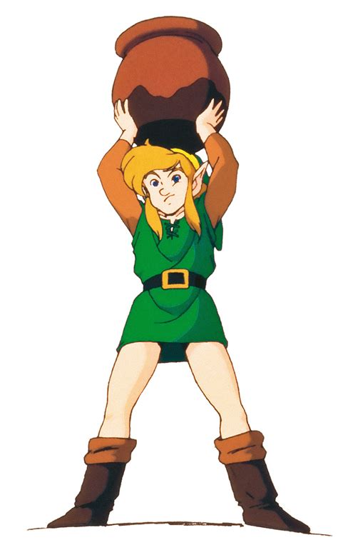 Link Lifting A Pot Art The Legend Of Zelda A Link To The Past Art