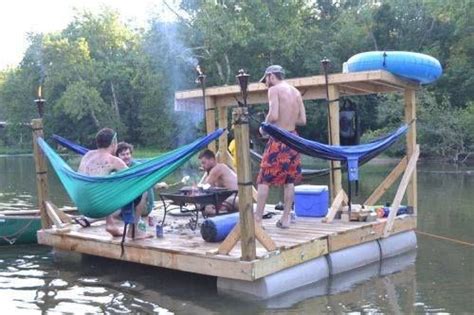Floating pontoon hire specialists uk. Awesome lake float | Cabin | Pinterest