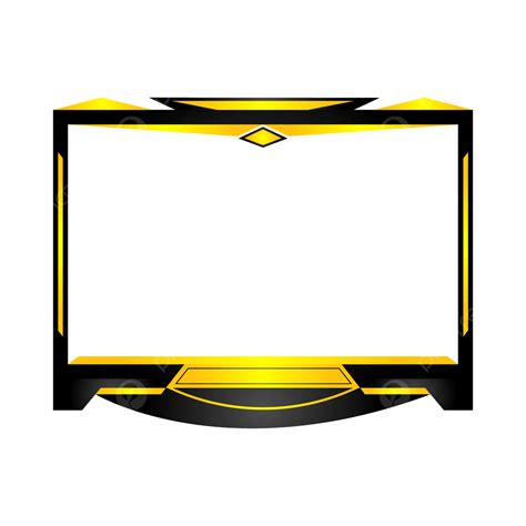 Stream Overlay Vector PNG Images Yellow Facecam Webcam Stream Overlay