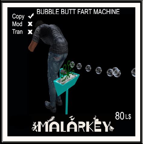 second life marketplace the bubble butt fart machine